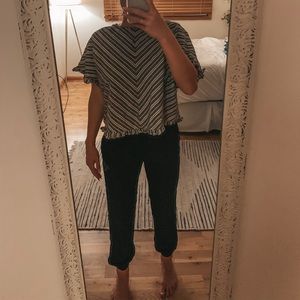 black jogger dress pants